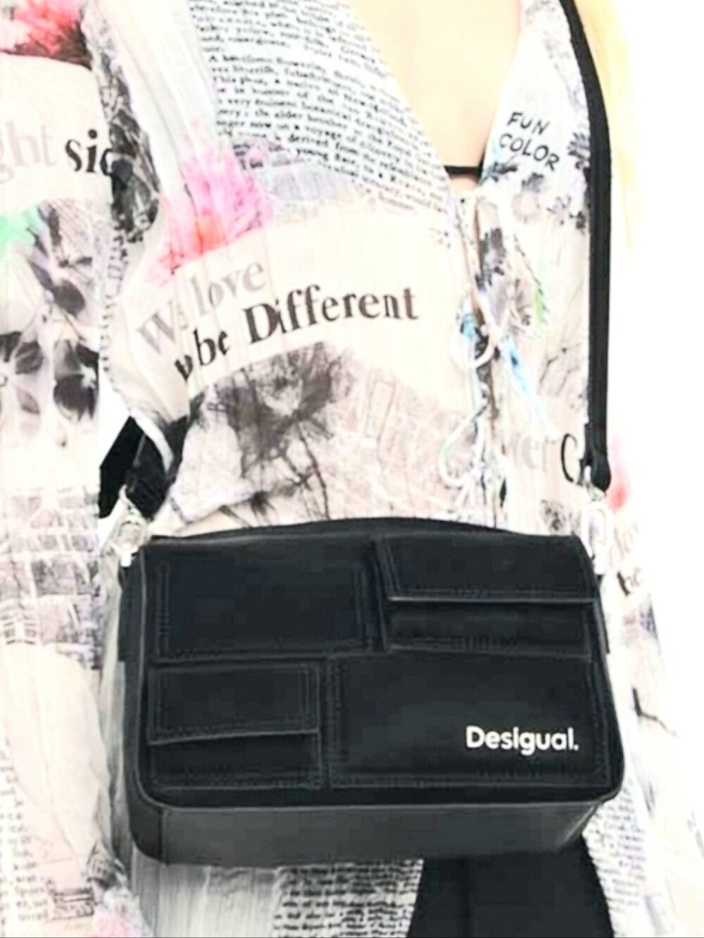 Desigual Pocket Face Mini PU Handbag